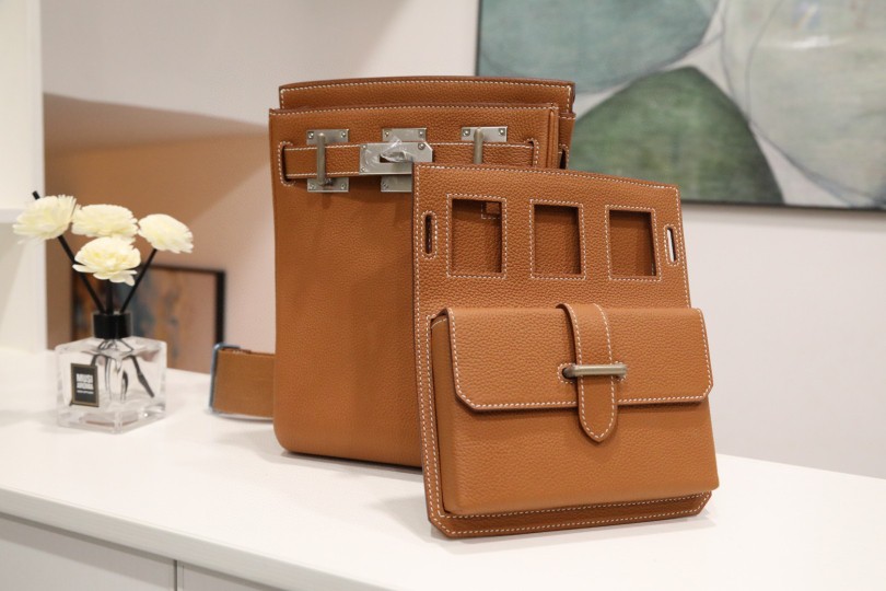 wholesale quality hermes hac a dos pm multipockets fauve togo phd